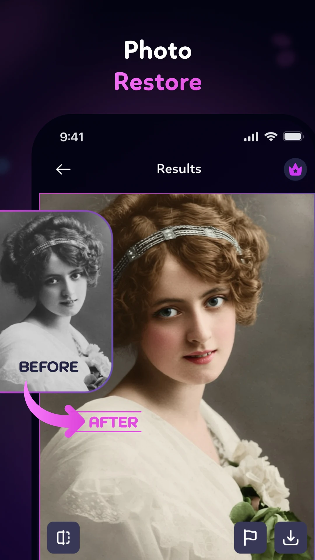 Photo restore feature